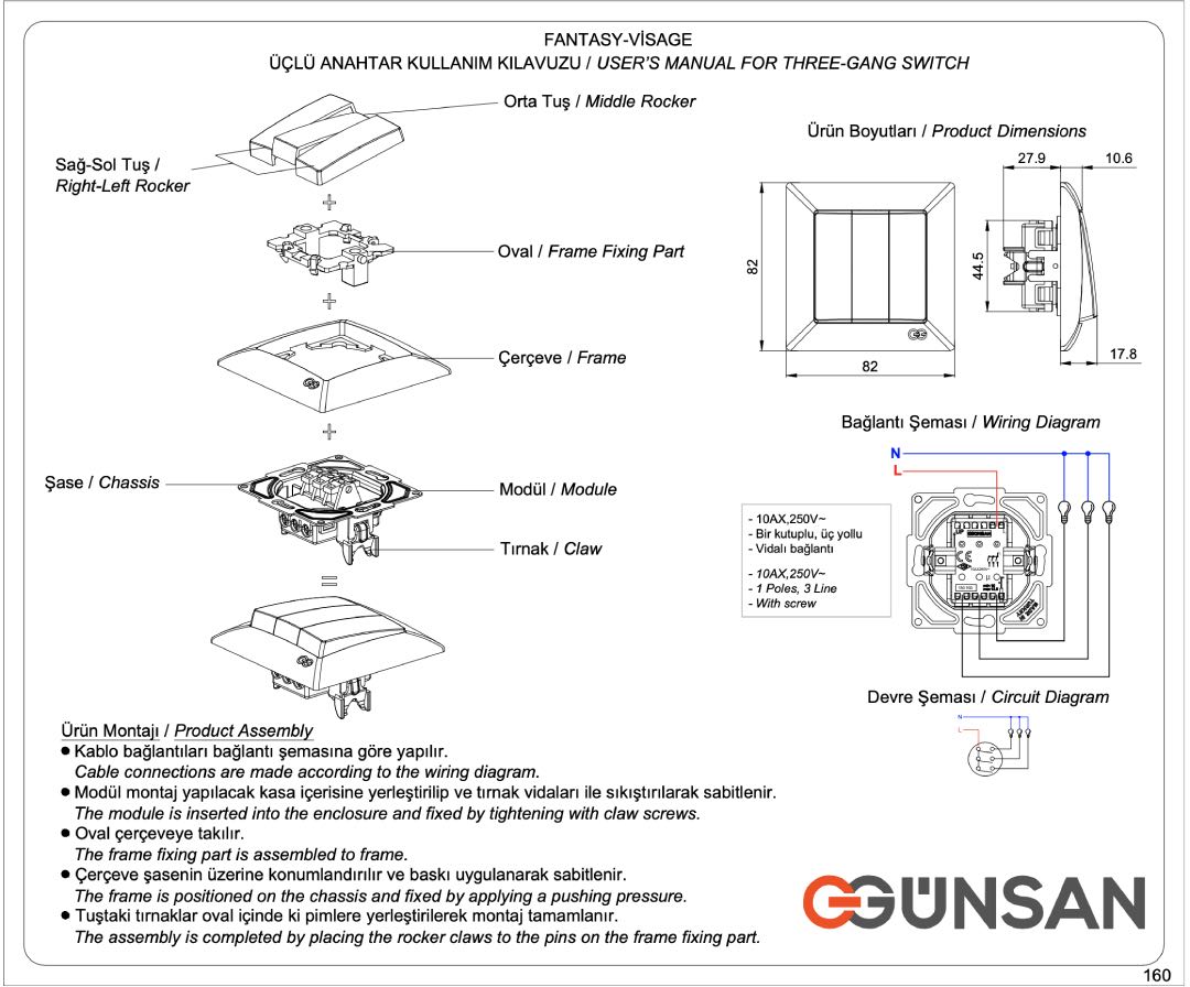 Günsan Visage Üçlü Anahtar